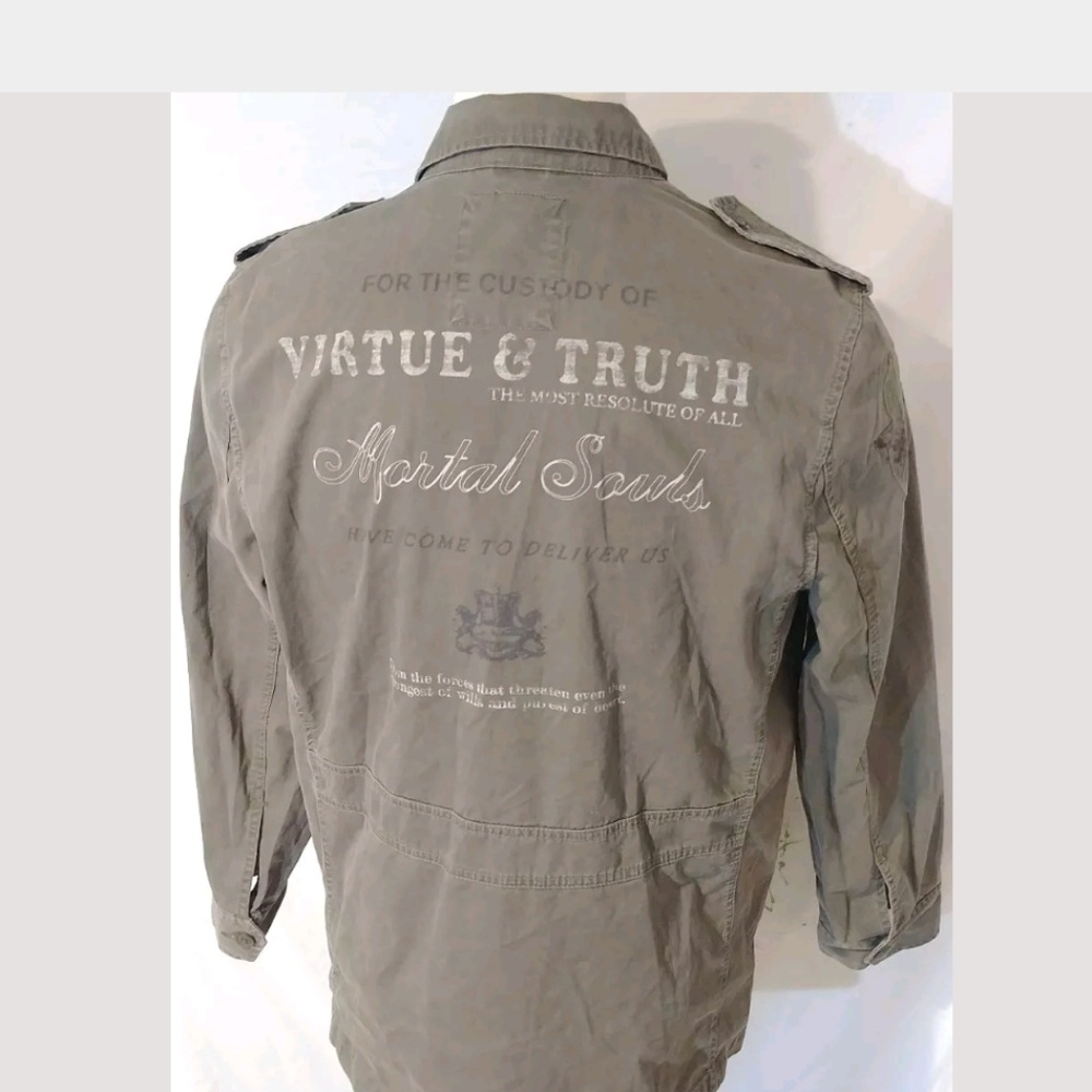 Express Military Style Canvas Jacket